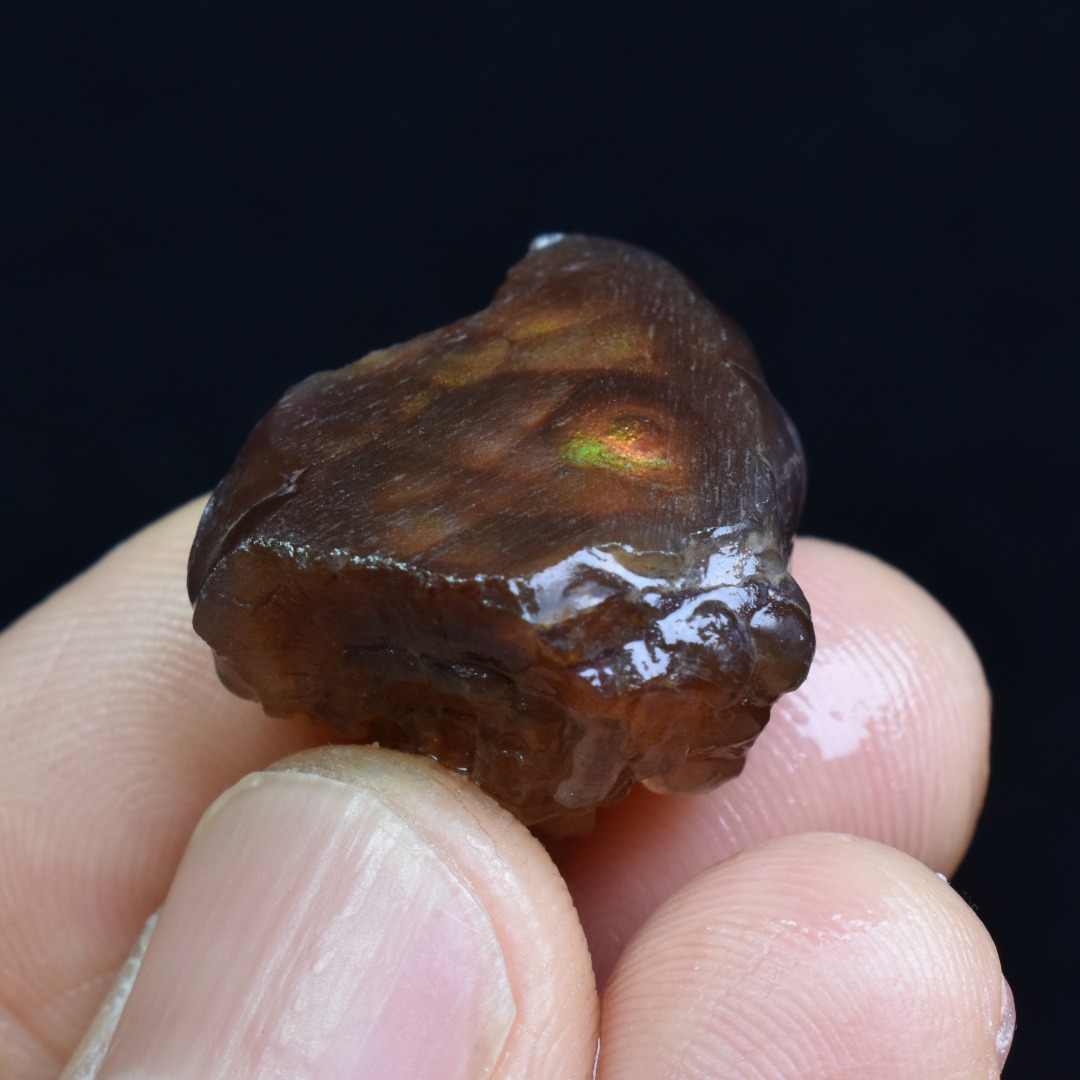 Mexican Rough Raw Fire Agate Specimen Rock - Top Grade - 32ct #47 - Image 4