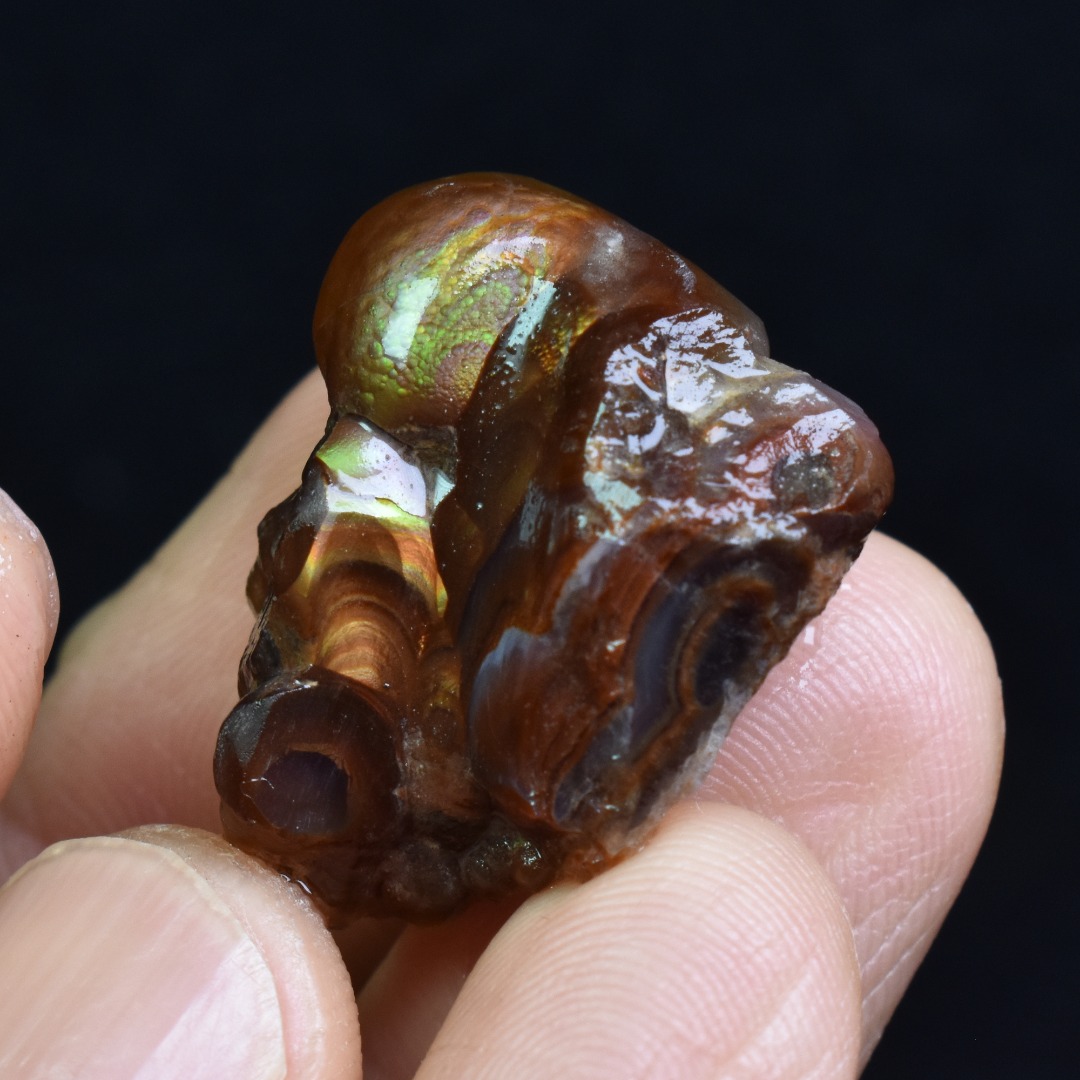 Mexican Rough Raw Fire Agate Specimen Rock - Top Grade - 42ct #48 - Image 4