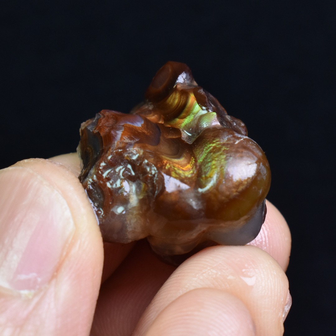 Mexican Rough Raw Fire Agate Specimen Rock - Top Grade - 42ct #48 - Image 3