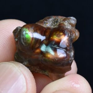 Mexican Rough Raw Fire Agate Specimen Rock - Top Grade - 23ct #51