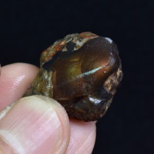 Mexican Rough Raw Fire Agate Specimen Rock - Top Grade - 56ct #59