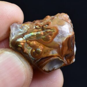 Mexican Rough Raw Fire Agate Specimen Rock - Top Grade - 41ct #73