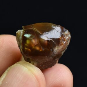 Mexican Rough Raw Fire Agate Specimen Rock - Top Grade - 26ct #76