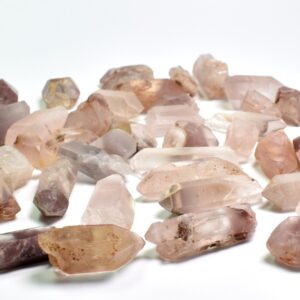 Natural Raw Lithium Quartz Crystal Point, Wand from Brazil - 1 Count - 4 - 10 grams