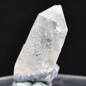 Natural Dumortierite in Clear Quartz Inclusion Raw Crystal Specimen from Brazil - 3.5 grams - 2.3cm