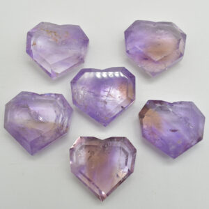 Ametrine Crystal Heart