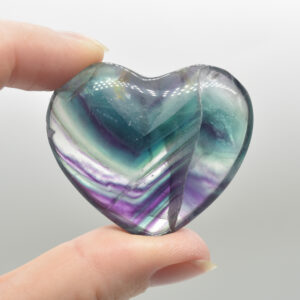 Fluorite Crystal Heart