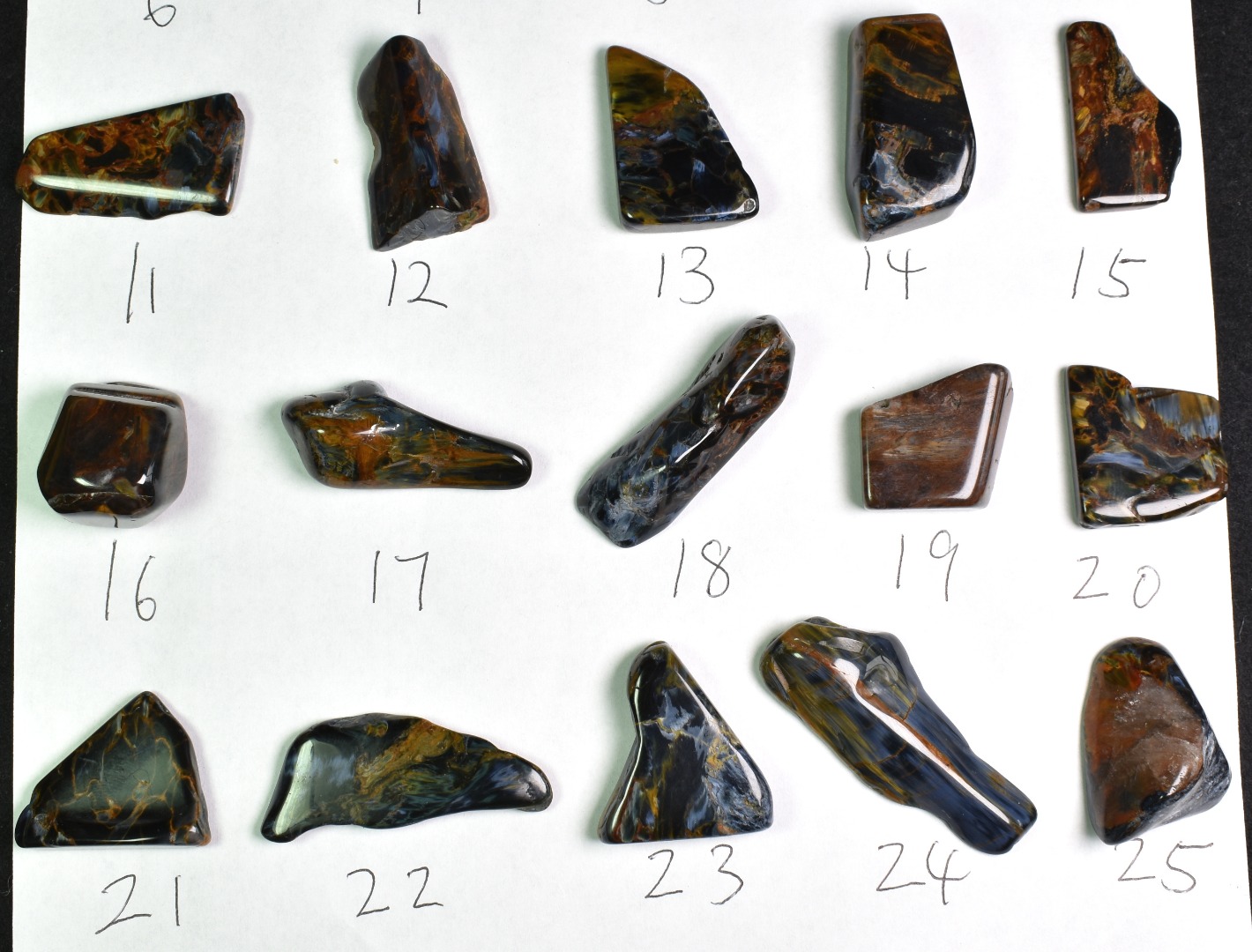 Golden, Blue Pietersite Top Grade Polished Tumble Stone Freeform from Namibia - Top Grade - 25 Options - G1 - Image 4