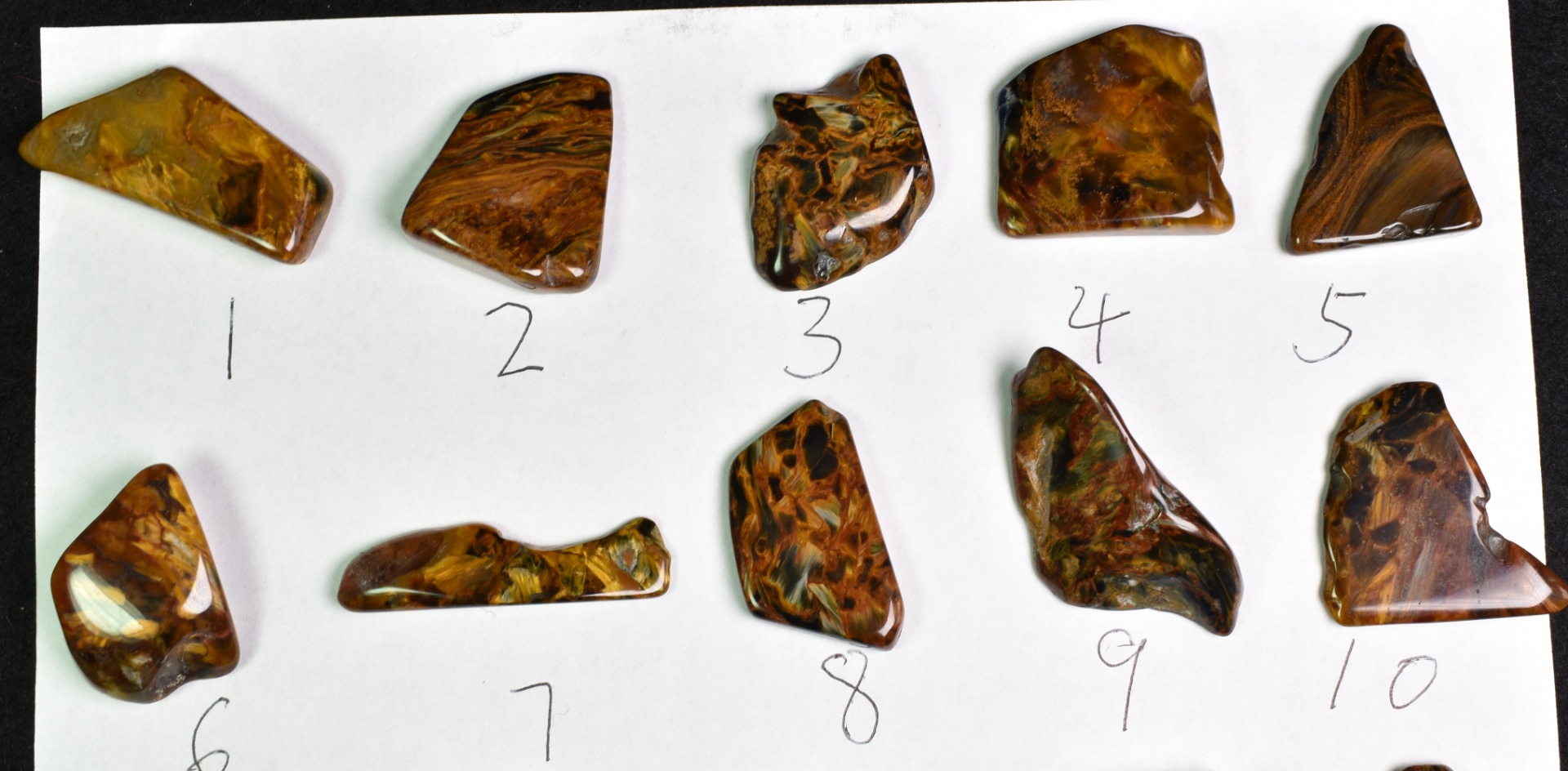 Golden, Blue Pietersite Top Grade Polished Tumble Stone Freeform from Namibia - Top Grade - 25 Options - G1 - Image 2