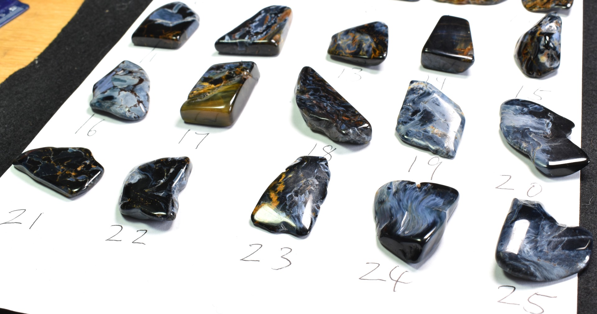Golden, Blue Pietersite Top Grade Polished Tumble Stone Freeform from Namibia - Top Grade - 25 Options - G2 - Image 2