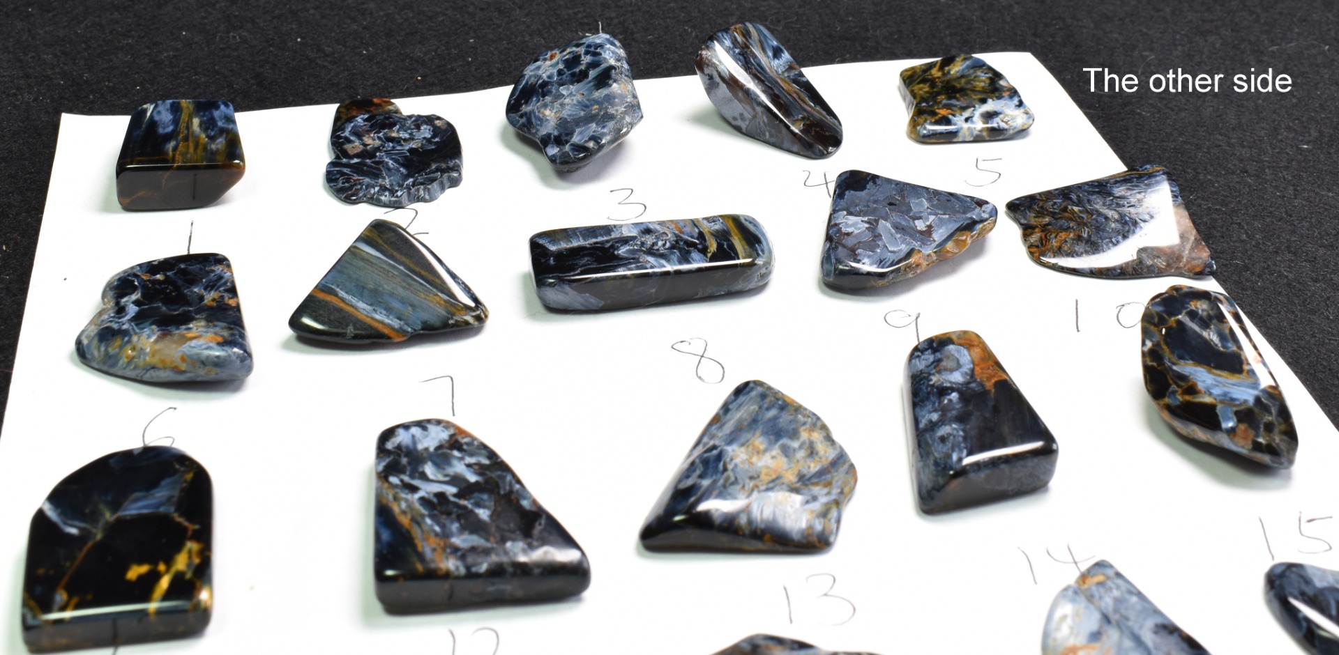 Golden, Blue Pietersite Top Grade Polished Tumble Stone Freeform from Namibia - Top Grade - 25 Options - G2 - Image 9
