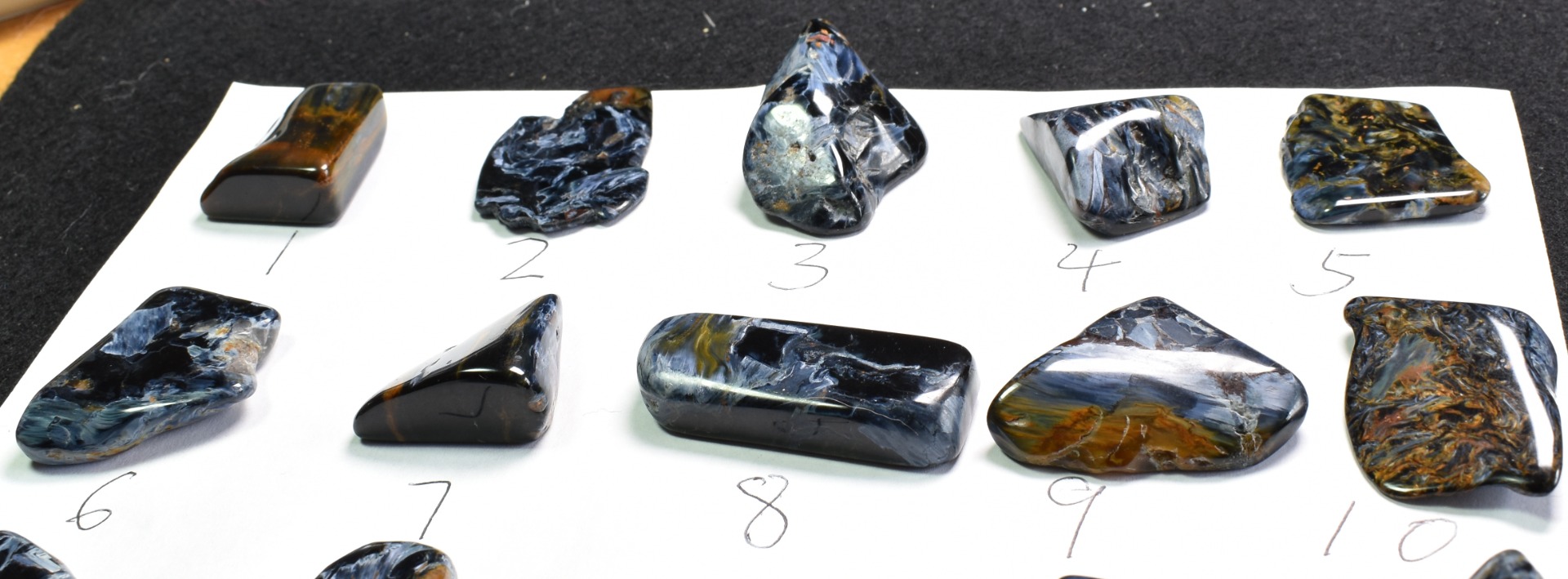 Golden, Blue Pietersite Top Grade Polished Tumble Stone Freeform from Namibia - Top Grade - 25 Options - G2 - Image 4