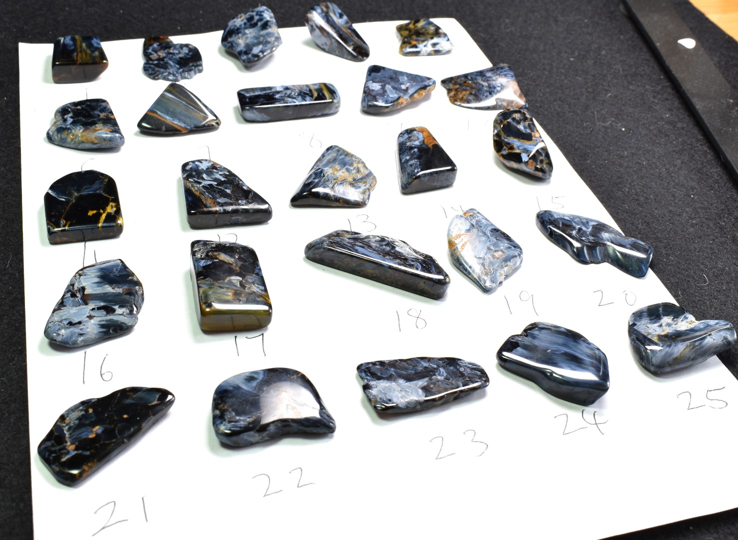 Golden, Blue Pietersite Top Grade Polished Tumble Stone Freeform from Namibia - Top Grade - 25 Options - G2 - Image 3