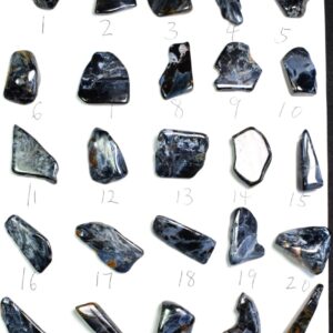 Golden, Blue Pietersite Top Grade Polished Tumble Stone Freeform from Namibia - Top Grade - 25 Options - G3