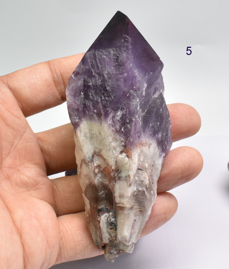 Super Seven 7 Natural Raw Crystal Amethyst Point, Wand - 6 Options - Image 8