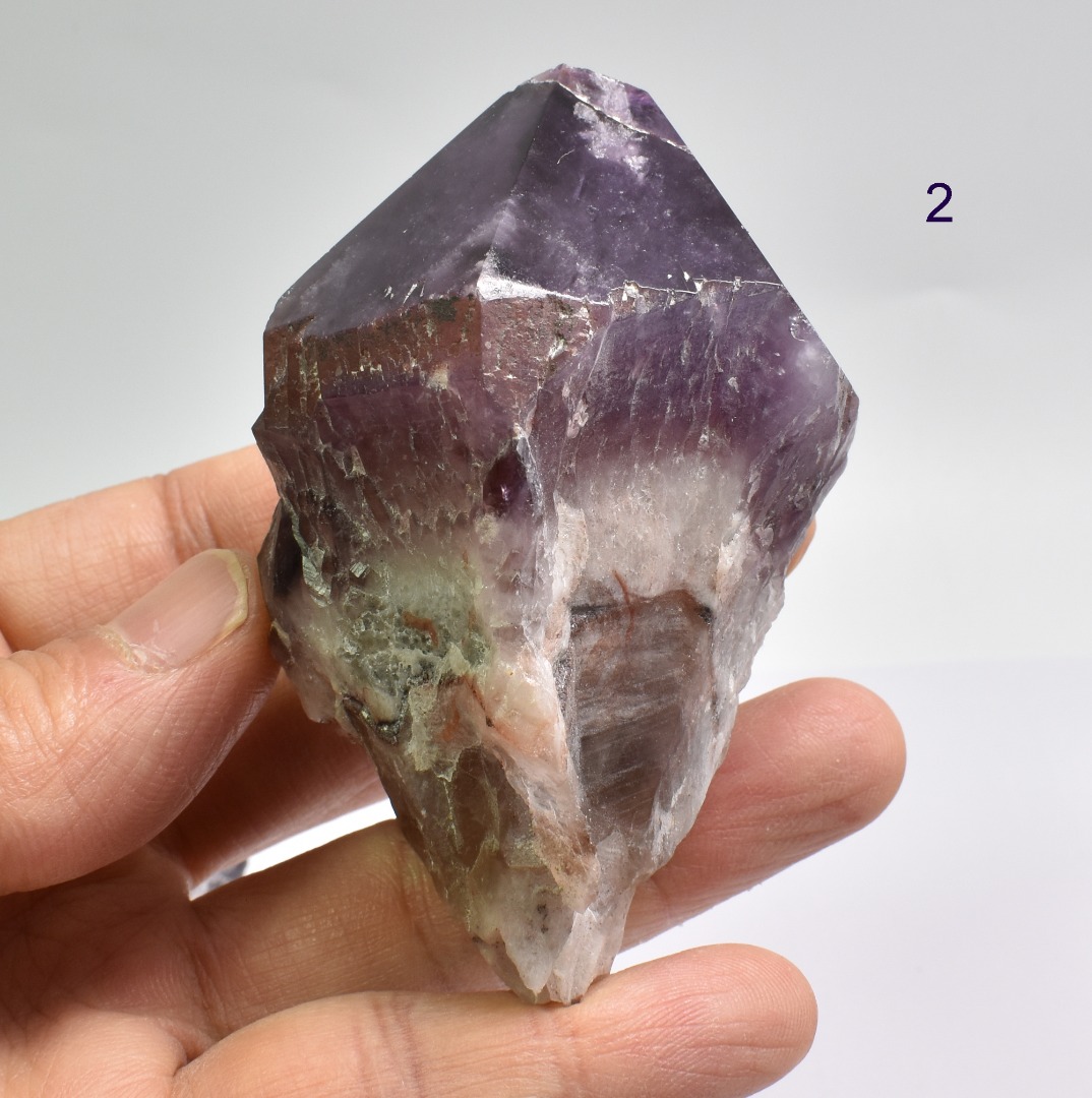 Super Seven 7 Natural Raw Crystal Amethyst Point, Wand - 6 Options - Image 5