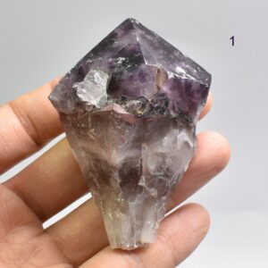 Super Seven 7 Natural Raw Crystal Amethyst Point, Wand - 6 Options