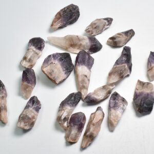 Super Seven 7 Natural Raw Crystal Amethyst Point, Wand - 2 Sizes