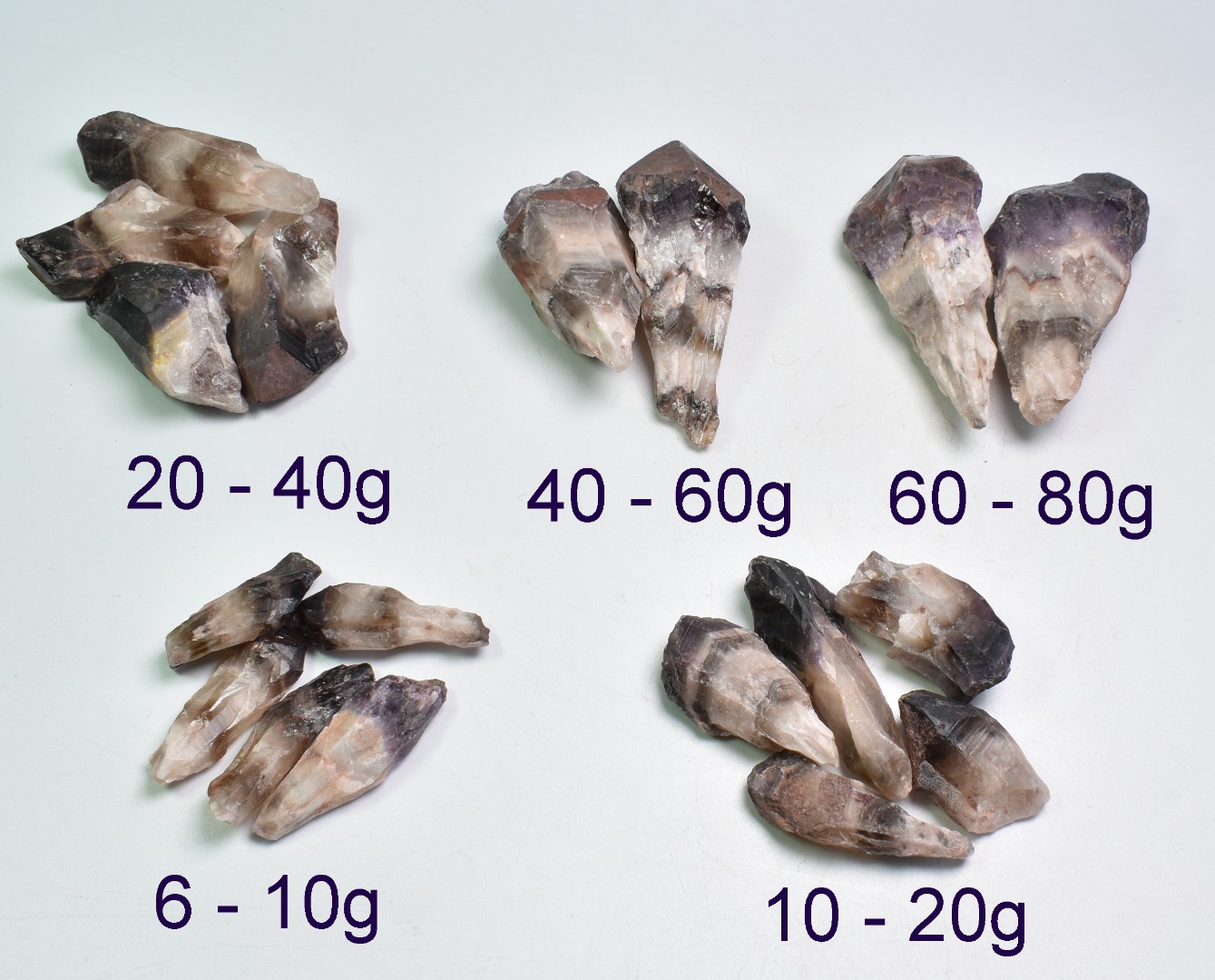 Dark Super Seven 7 Natural Raw Crystal Amethyst Point, Wand - 5 Sizes - Image 5