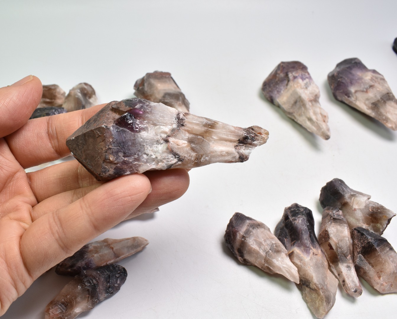 Dark Super Seven 7 Natural Raw Crystal Amethyst Point, Wand - 5 Sizes - Image 6