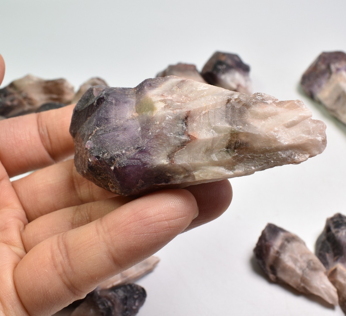 Dark Super Seven 7 Natural Raw Crystal Amethyst Point, Wand - 5 Sizes - Image 3