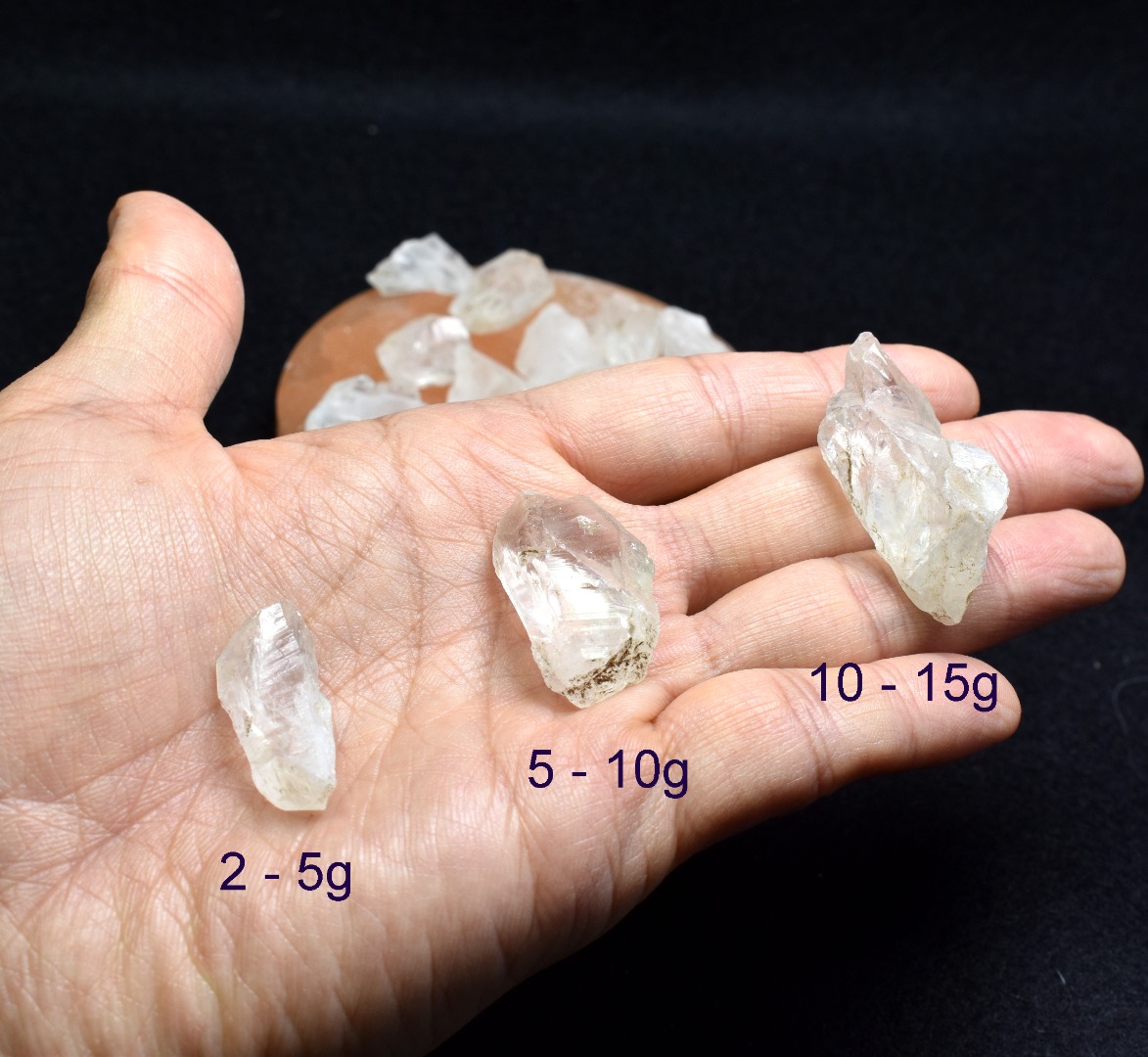 Satyaloka Raw Quartz Crystal Synergy 12 From India - 3 Sizes - Image 3