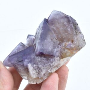 Purple Fluorite Raw Cluster Specimen - Sourced Greenlaws Mine, England, UK - 169 grams #GLF02-06