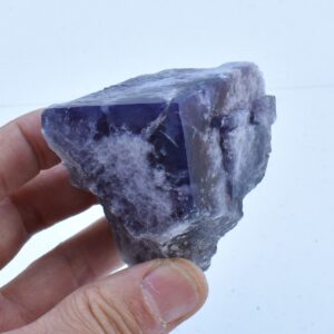 Purple Fluorite Raw Cluster Specimen - Sourced Greenlaws Mine, England, UK - 317 grams #GLF03-07