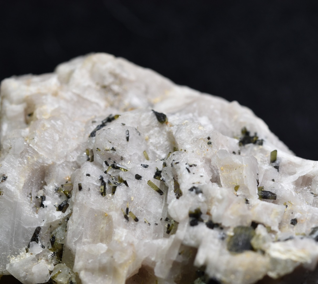 Green Herderite with Schorl Black Tourmaline, Elbaite Green Tourmaline, Albite, Feldspar, Rare, Synergy 12, Crystal Specimen - 69 grams - Image 3