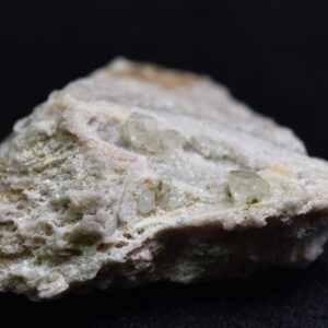 Natural Green Herderite on Feldspar, Rare, Synergy 12, Crystal Specimen - 22 grams