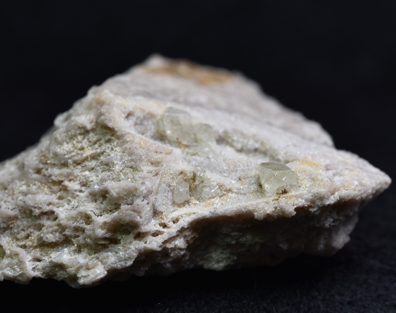 Natural Green Herderite on Feldspar, Rare, Synergy 12, Crystal Specimen - 22 grams