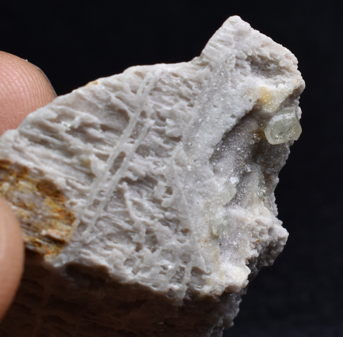 Natural Green Herderite on Feldspar, Rare, Synergy 12, Crystal Specimen - 22 grams - Image 5