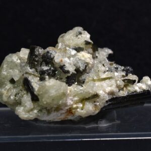 Green Herderite with Elbaite Green Tourmaline, Albite, Rare, Synergy 12, Crystal Specimen - 10 grams