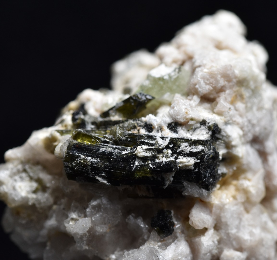 Green Herderite with Elbaite Green Tourmaline, Albite, Feldspar, Rare, Synergy 12, Crystal Specimen - 26 grams - Image 4