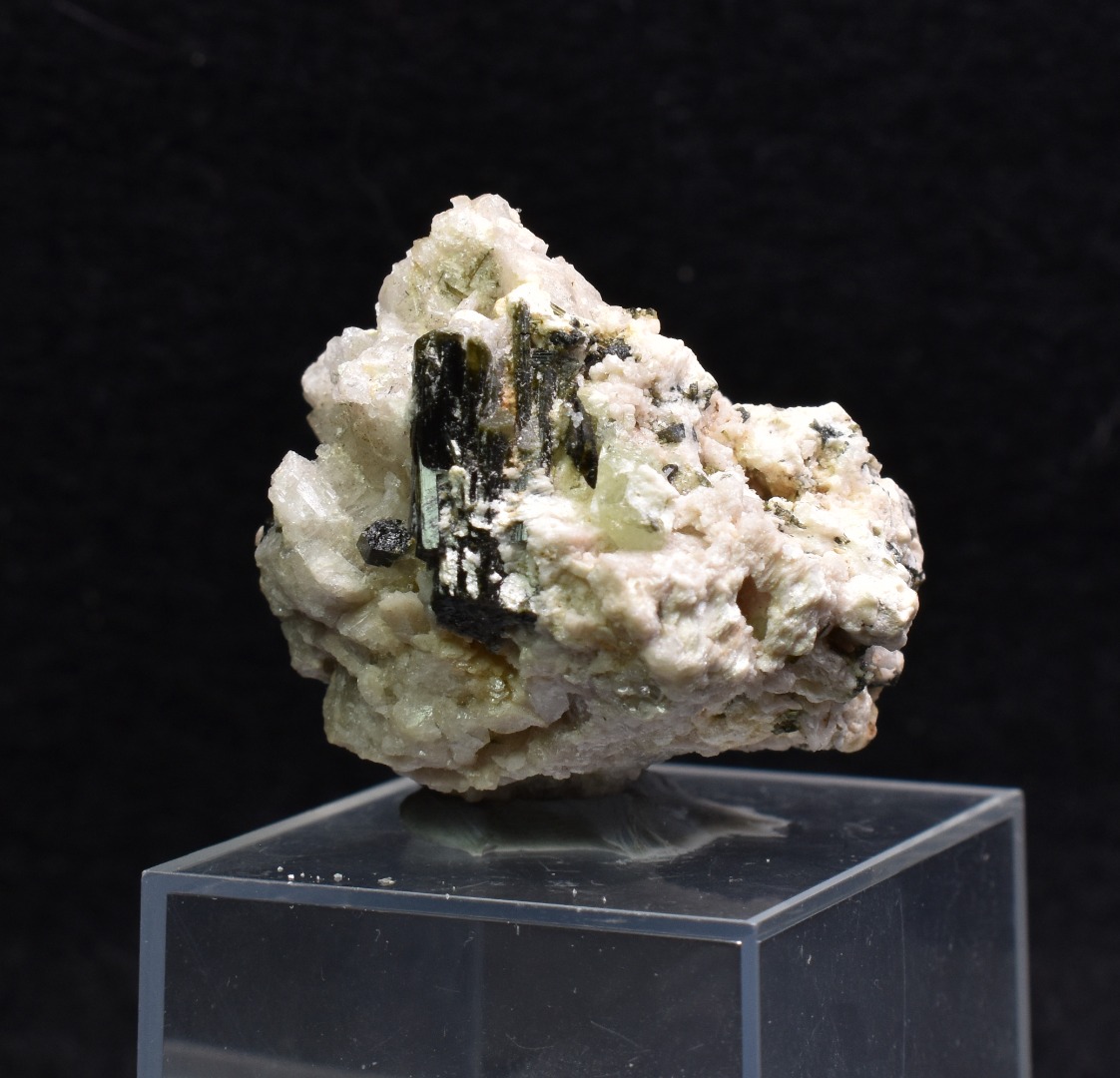 Green Herderite with Elbaite Green Tourmaline, Albite, Feldspar, Rare, Synergy 12, Crystal Specimen - 26 grams - Image 3