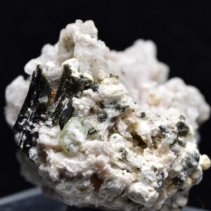 Green Herderite with Elbaite Green Tourmaline, Albite, Feldspar, Rare, Synergy 12, Crystal Specimen - 26 grams