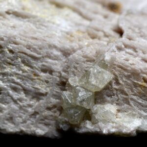 Natural Green Herderite on Feldspar, Rare, Synergy 12, Crystal Specimen - 22 grams