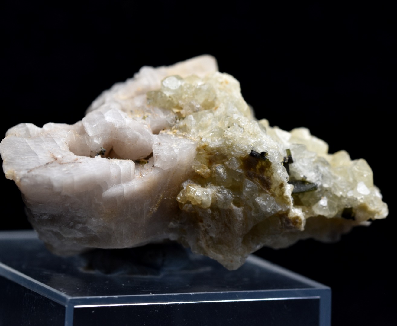 Green Herderite with Elbaite Green Tourmaline, Albite, Rare, Synergy 12, Crystal Specimen - 22 grams - Image 10