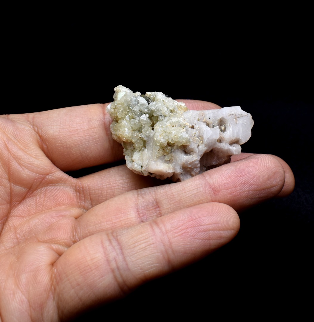 Green Herderite with Elbaite Green Tourmaline, Albite, Rare, Synergy 12, Crystal Specimen - 22 grams - Image 8