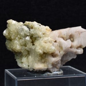 Green Herderite with Elbaite Green Tourmaline, Albite, Rare, Synergy 12, Crystal Specimen - 22 grams