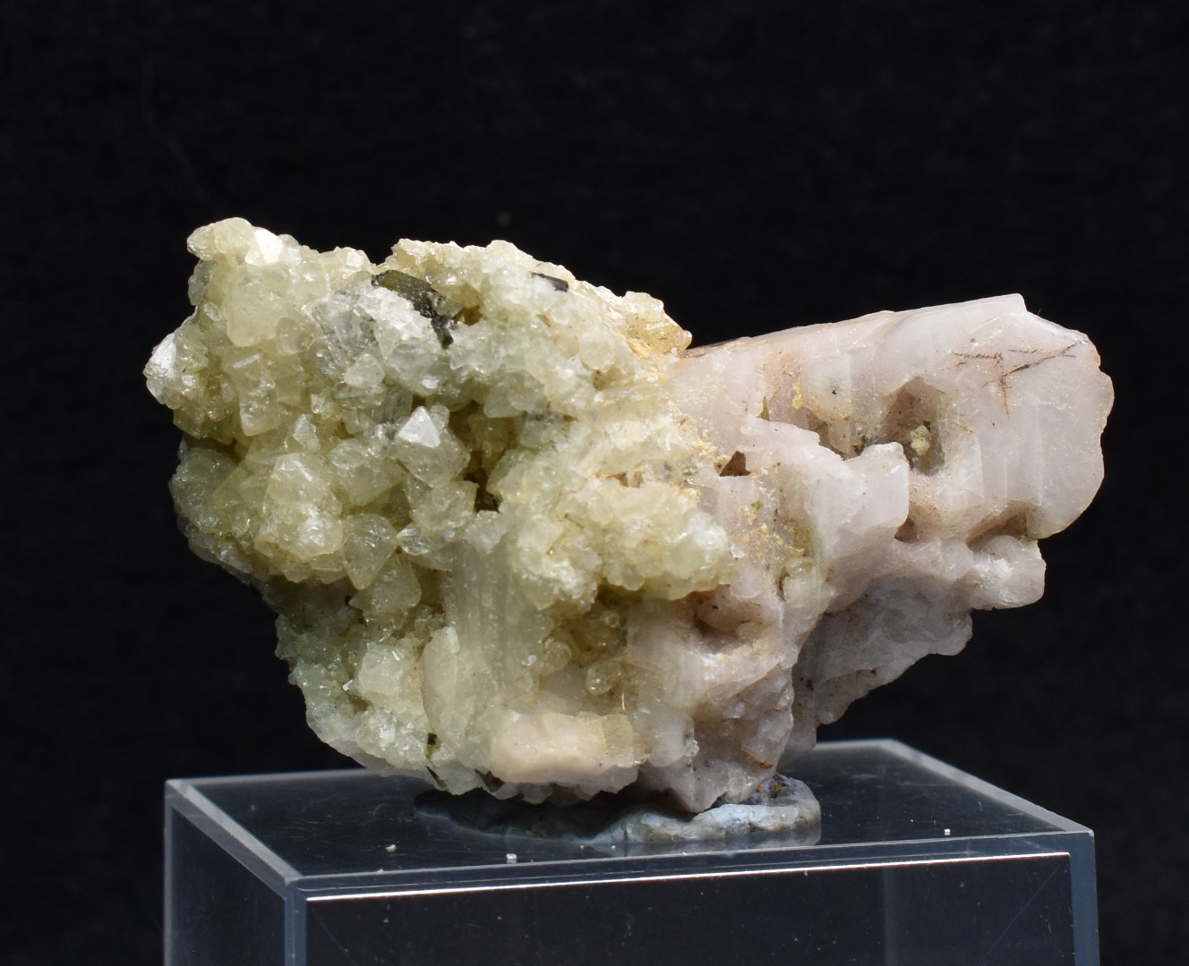 Green Herderite with Elbaite Green Tourmaline, Albite, Rare, Synergy 12, Crystal Specimen - 22 grams