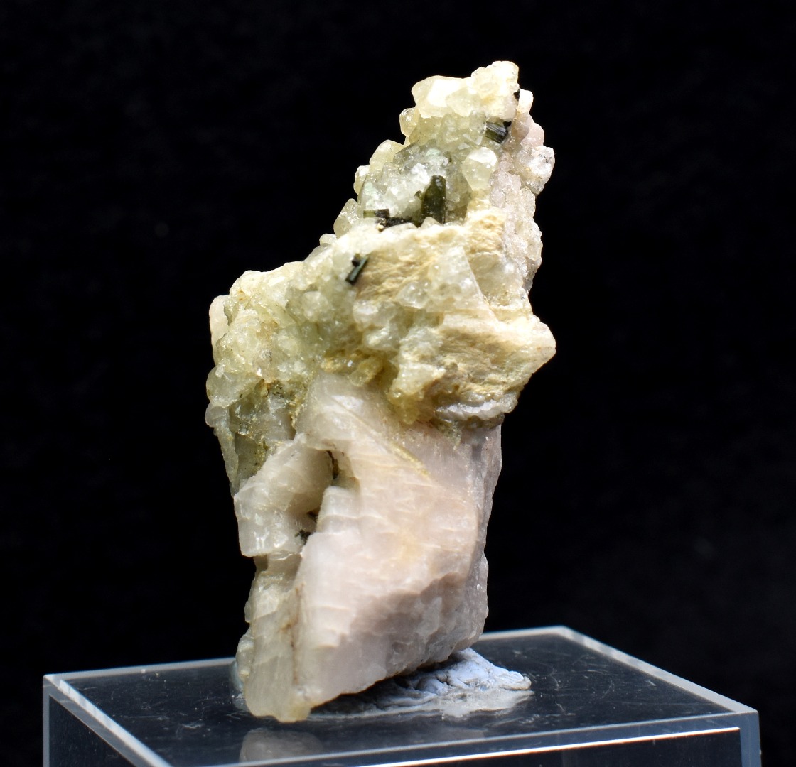 Green Herderite with Elbaite Green Tourmaline, Albite, Rare, Synergy 12, Crystal Specimen - 22 grams - Image 7