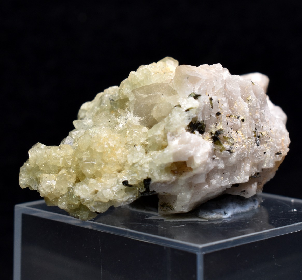 Green Herderite with Elbaite Green Tourmaline, Albite, Rare, Synergy 12, Crystal Specimen - 22 grams - Image 9