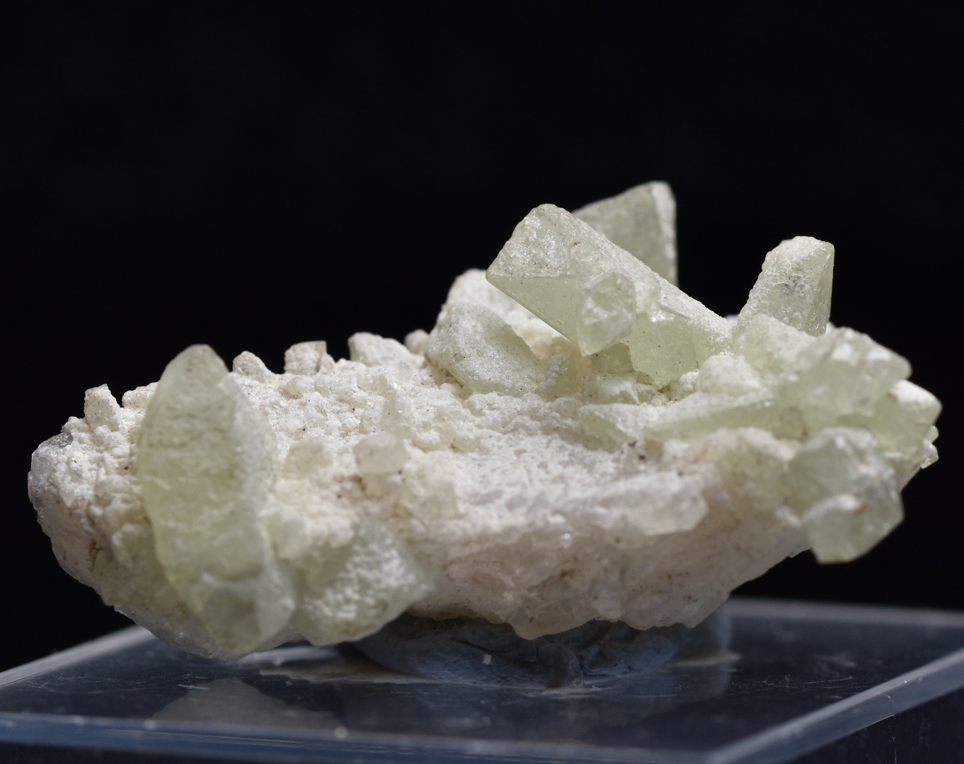 Natural Green Herderite with Albite, Rare, Synergy 12, Crystal Specimen - 7 grams - Image 2