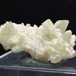 Natural Green Herderite with Albite, Rare, Synergy 12, Crystal Specimen - 7 grams