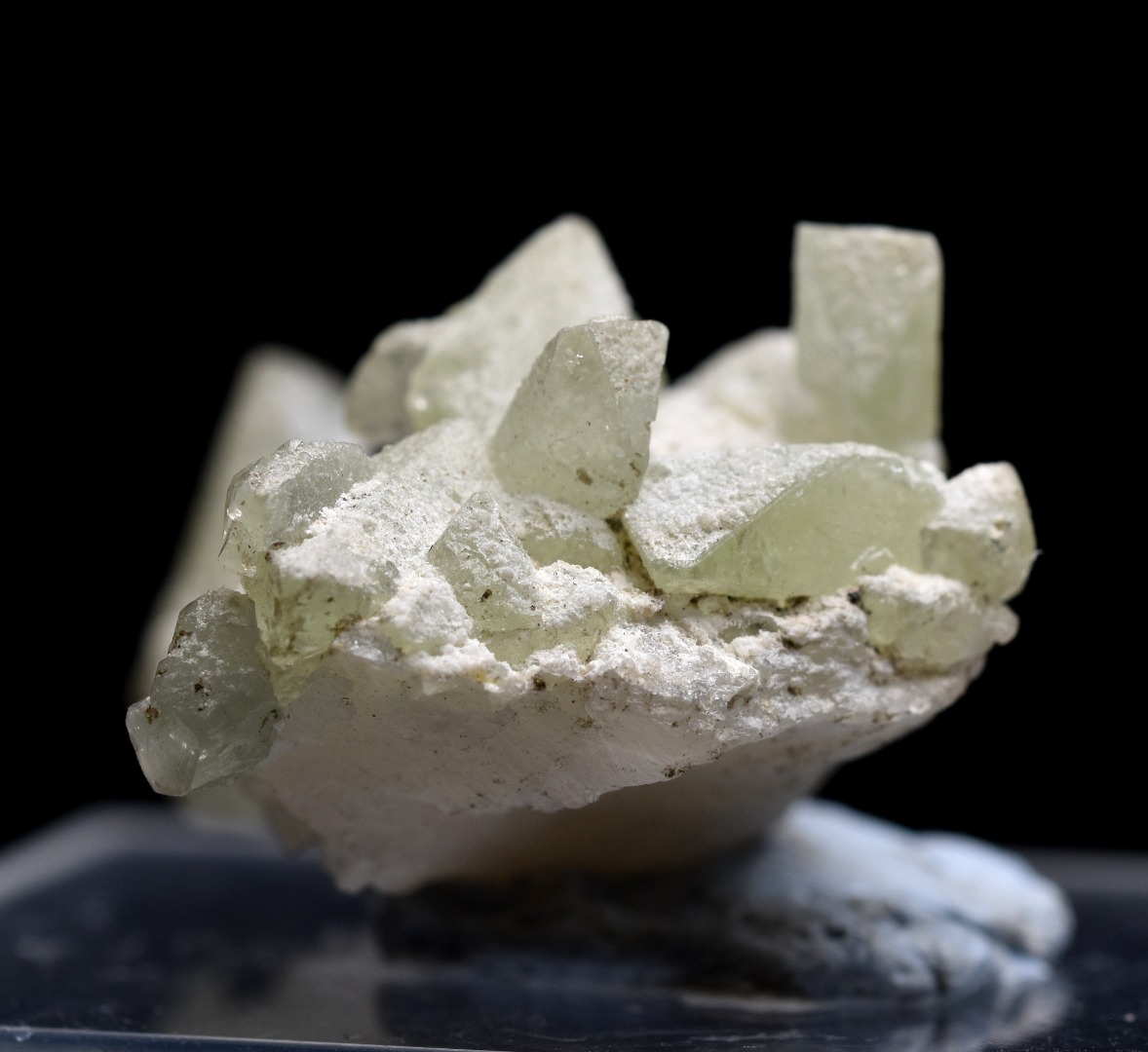 Natural Green Herderite with Albite, Rare, Synergy 12, Crystal Specimen - 7 grams - Image 4