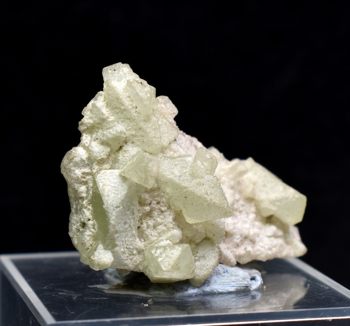 Natural Green Herderite with Albite, Rare, Synergy 12, Crystal Specimen - 7 grams - Image 5