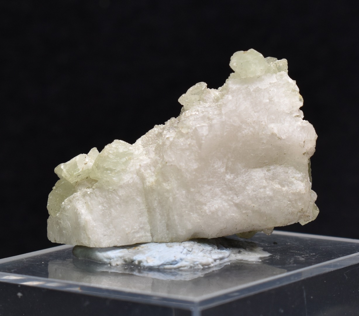 Natural Green Herderite with Albite, Rare, Synergy 12, Crystal Specimen - 7 grams - Image 6