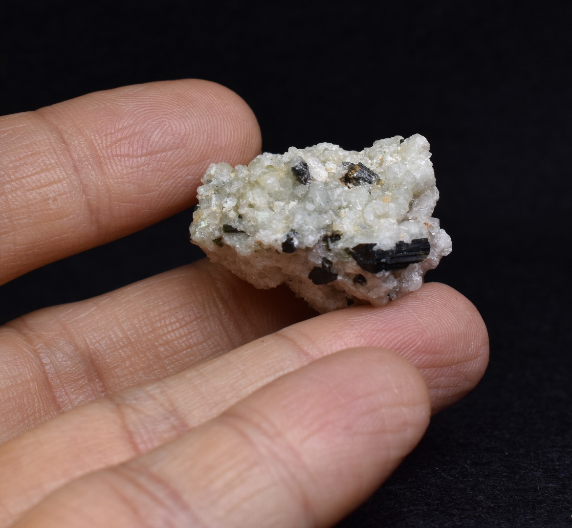 Green Herderite with Elbaite Green Tourmaline, Albite, Quartz, Rare, Synergy 12, Crystal Specimen - 14 grams - Image 8