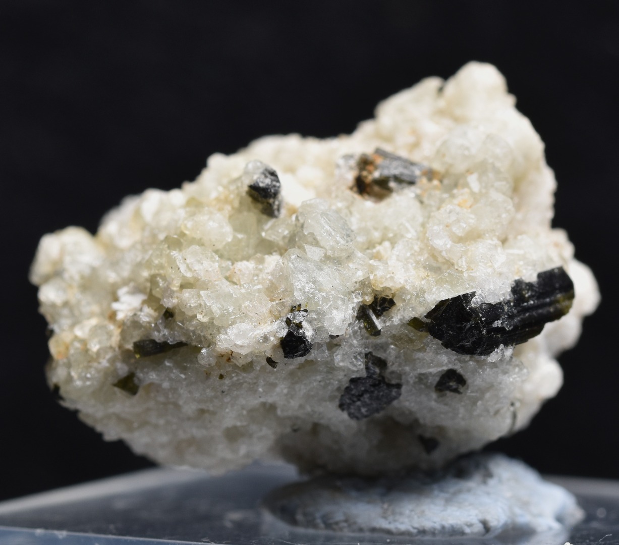 Green Herderite with Elbaite Green Tourmaline, Albite, Quartz, Rare, Synergy 12, Crystal Specimen - 14 grams - Image 3